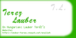 terez lauber business card